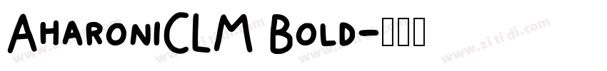 AharoniCLM Bold字体转换